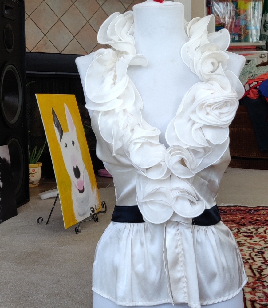 Bebe ruffled top